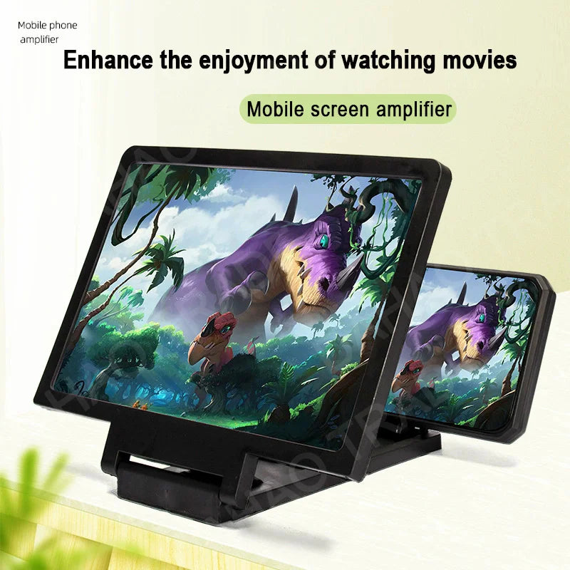 3D Screen Amplifier Mobile Phone HD Screen Video Glass Stand Magnifier For Phone Enlarged Screen Phone Stand Bracket