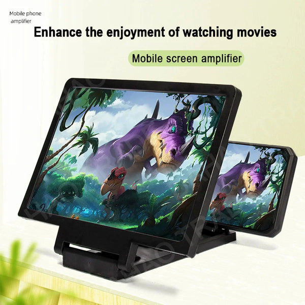 3D Screen Amplifier Mobile Phone HD Screen Video Glass Stand Magnifier For Phone Enlarged Screen Phone Stand Bracket