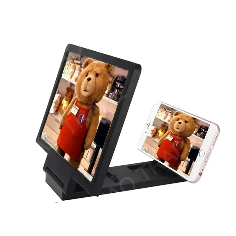 3D Screen Amplifier Mobile Phone HD Screen Video Glass Stand Magnifier For Phone Enlarged Screen Phone Stand Bracket