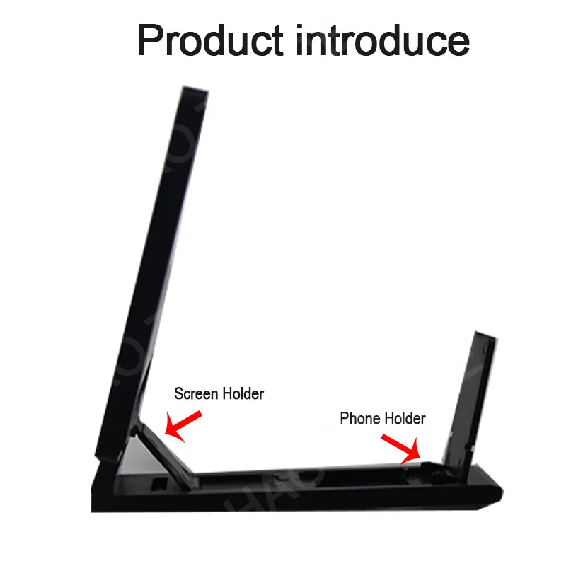 3D Screen Amplifier Mobile Phone HD Screen Video Glass Stand Magnifier For Phone Enlarged Screen Phone Stand Bracket